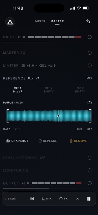 A reference on its own playhead and loop.