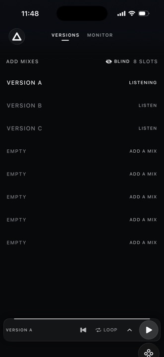 Version compare with BLIND on.